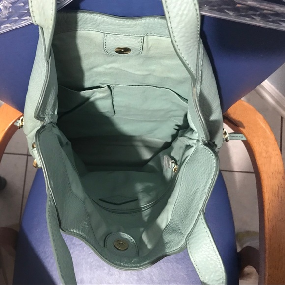 🎉Host Pick🎉Fossil mint leather Erin fold-over tote/crossbody - Picture 9 of 16